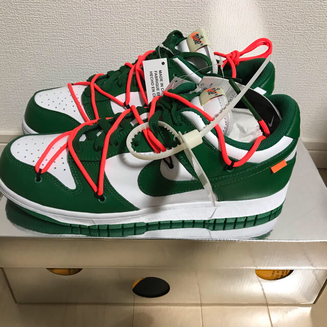 nike×off-white dunk low 緑 27.5cm