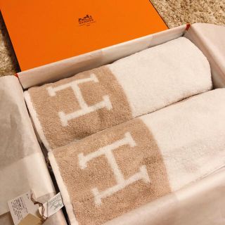 エルメス(Hermes)のHERMES エルメス　フェイスタオル(タオル/バス用品)