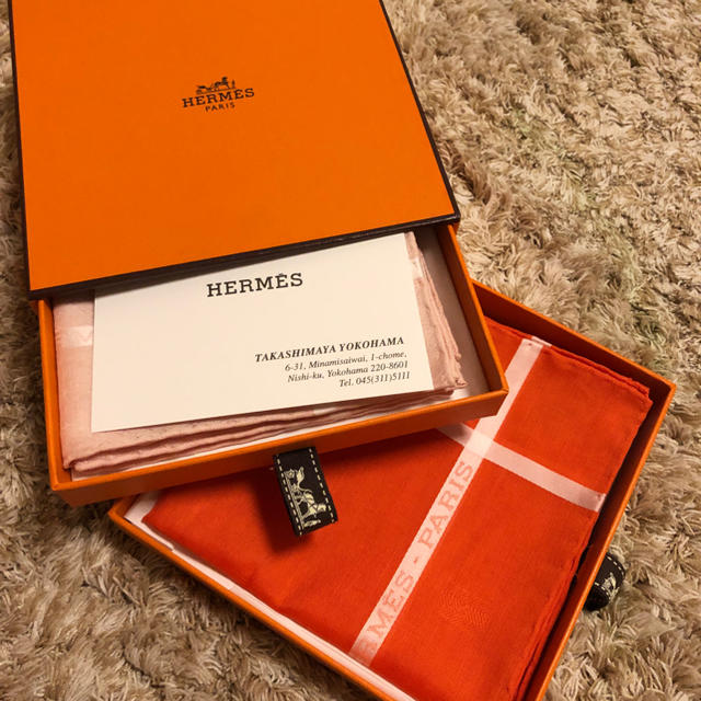 Hermes(エルメス)のエルメス　ハンカチ　HERMES レディースのファッション小物(ハンカチ)の商品写真