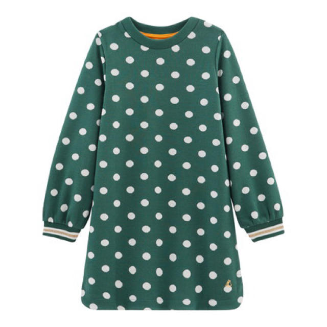 PETIT BATEAU(プチバトー)のまりお様専用♡6ans プチバトー ジャガードドットワンピース キッズ/ベビー/マタニティのキッズ服女の子用(90cm~)(ワンピース)の商品写真