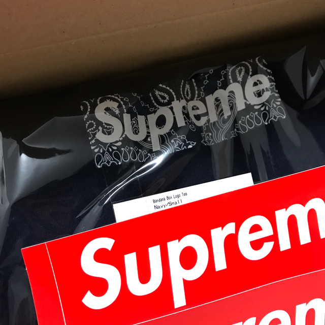 supreme bandana box logo tee black s