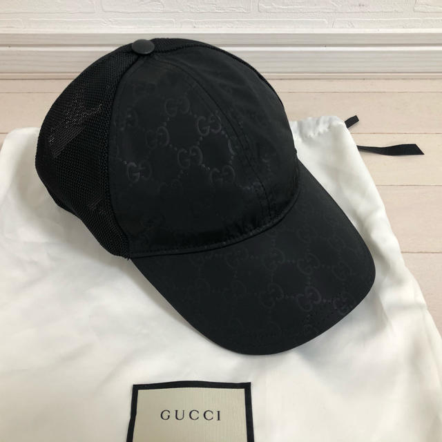 Gucci - 【新品未使用】M58 グッチ　ロゴ　キャップ　モノグラムの通販 by K's shop