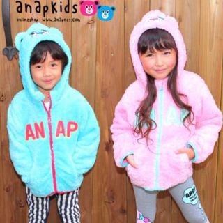 アナップキッズ(ANAP Kids)のANAP☆モコモコパーカー☆アウター(ジャケット/上着)