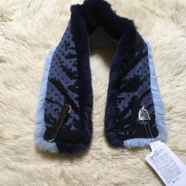 Furla(フルラ)のFURLA ブルー　レッキス　ティペット レディースのファッション小物(マフラー/ショール)の商品写真