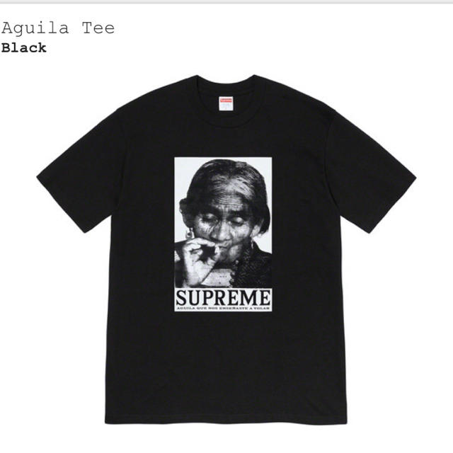 Supreme Tee Tシャツaguila黒s代官山購入１９awメンズ