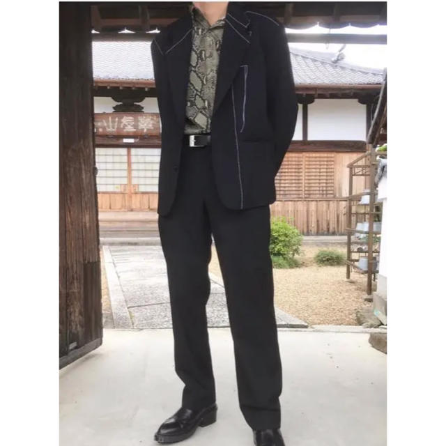 kudos 19ss blue print tailored jacket