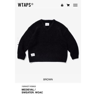 【WTAPS】 MEDIEVAL SWEATER WOAC ブラック　Sサイズ