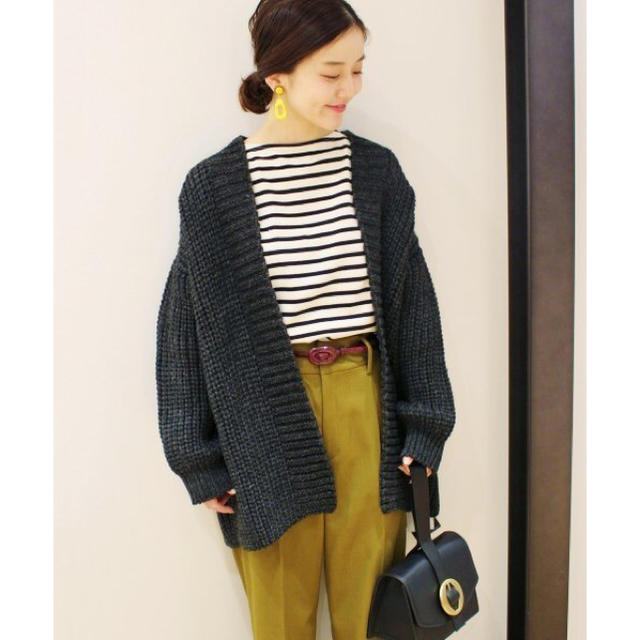 IENA chere British wool カーディガン