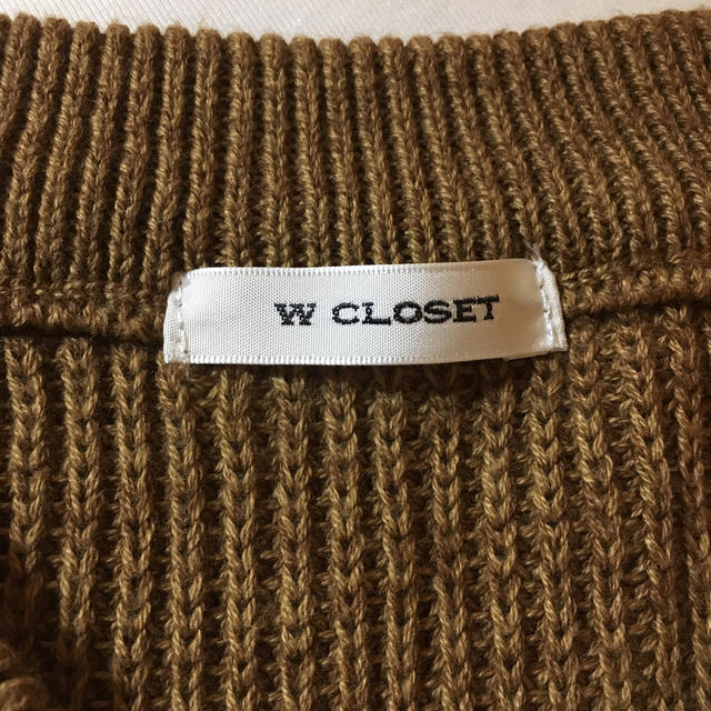 w closet(ダブルクローゼット)の【W CLOSET】ニットベスト レディースのトップス(ベスト/ジレ)の商品写真