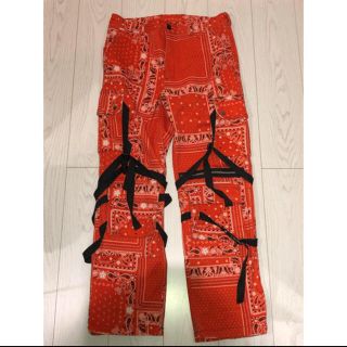 シュプリーム(Supreme)のROGIC revenge galleryボンテージカーゴパンツ M オレンジ(ワークパンツ/カーゴパンツ)