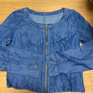 プロポーションボディドレッシング(PROPORTION BODY DRESSING)の美品　　ノーカラージャケット(Gジャン/デニムジャケット)