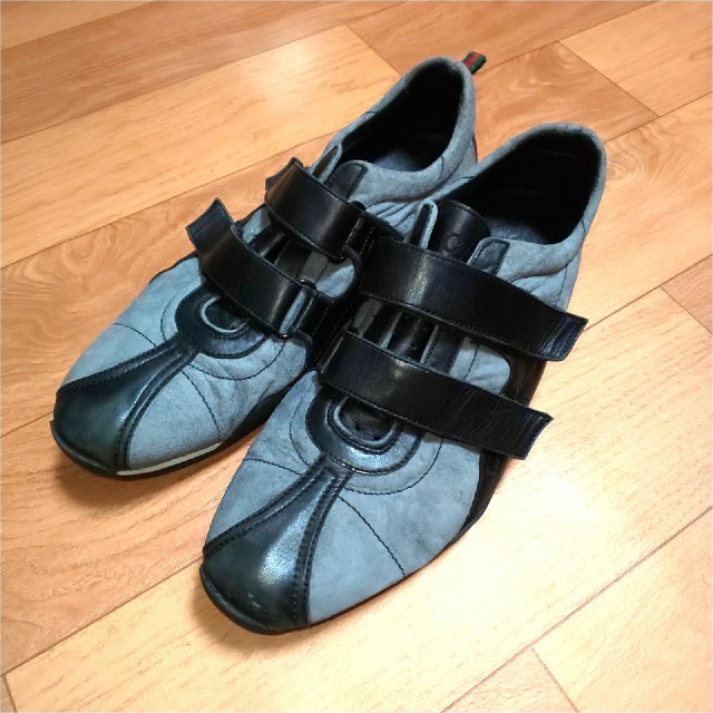 Gucci - GUCCI グッチ スエード レザーシューズ メンズ 25.5cm ブラック 靴の通販 by カピパラ's shop