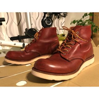 レッドウィング(REDWING)のレッドウィング 8166 プレーントゥ 赤茶(ブーツ)