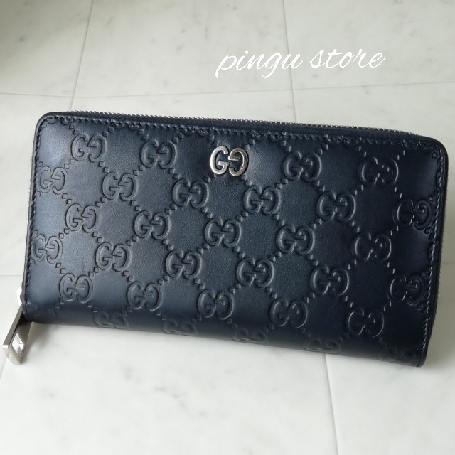 Gucci - 【超美品　正規品】グッチ　ラウンドファスナー　長財布　シマレザーの通販 by ピングー☆'s shop