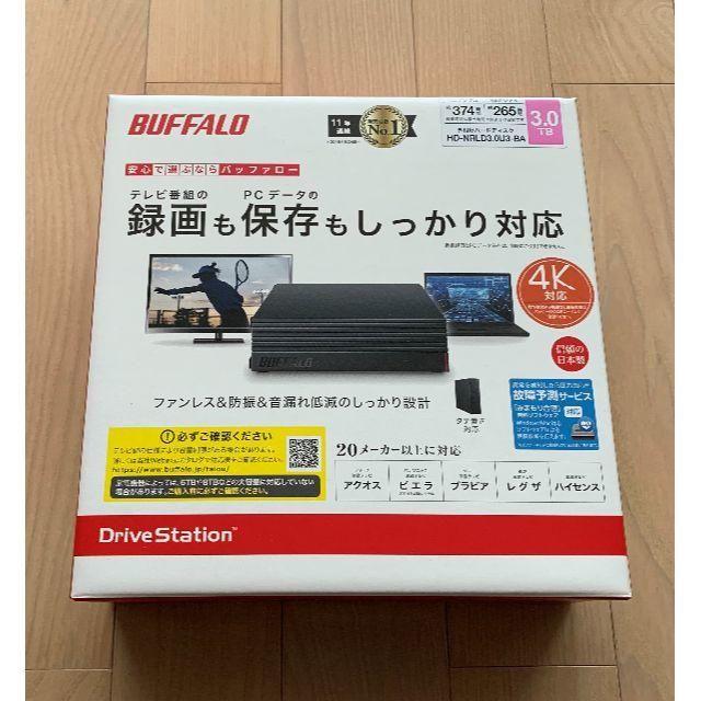 BUFFALO 外付けHDD 3TB HD-NRLD3.0U3-BA