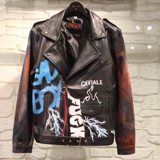 ジバンシィ(GIVENCHY)のカビアーレ ライダース レザー デニム(ライダースジャケット)