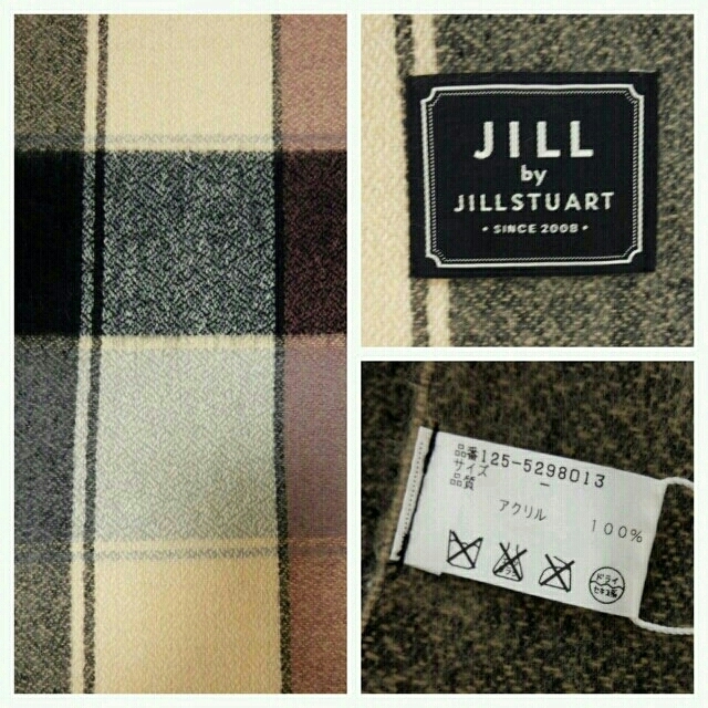 JILL by JILLSTUART(ジルバイジルスチュアート)の新品♡チェックストール レディースのファッション小物(ストール/パシュミナ)の商品写真