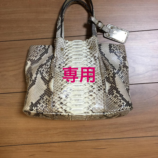GINZA Kanematsu(ギンザカネマツ)の銀座かねまつ パイソンレザーバッグ レディースのバッグ(ハンドバッグ)の商品写真