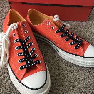 コンバース(CONVERSE)のct70 キャンバス オレンジ(スニーカー)