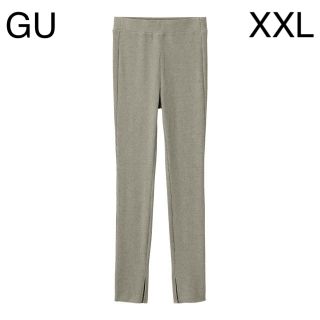 ジーユー(GU)の値下げ中 GU リブスリットレギンスパンツ GRAY XXL(レギンス/スパッツ)