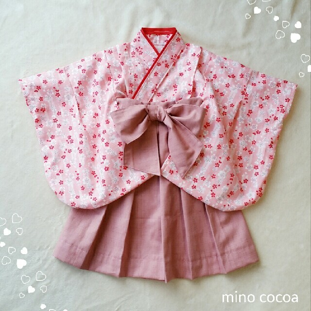 handmade baby HAKAMA 80-90cm