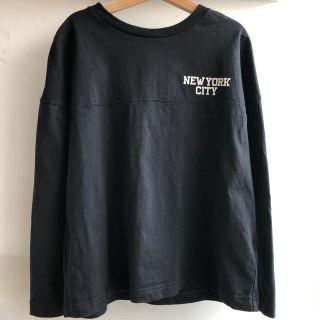 ジーユー(GU)の【古着】GU BOYSドロップショルダーロゴT(長袖)(Tシャツ/カットソー)