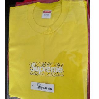 美品 Supreme Tagging Logo Tee Yellow L