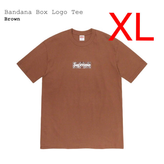 Bandana Box Logo Tee XLサイズ　Brown