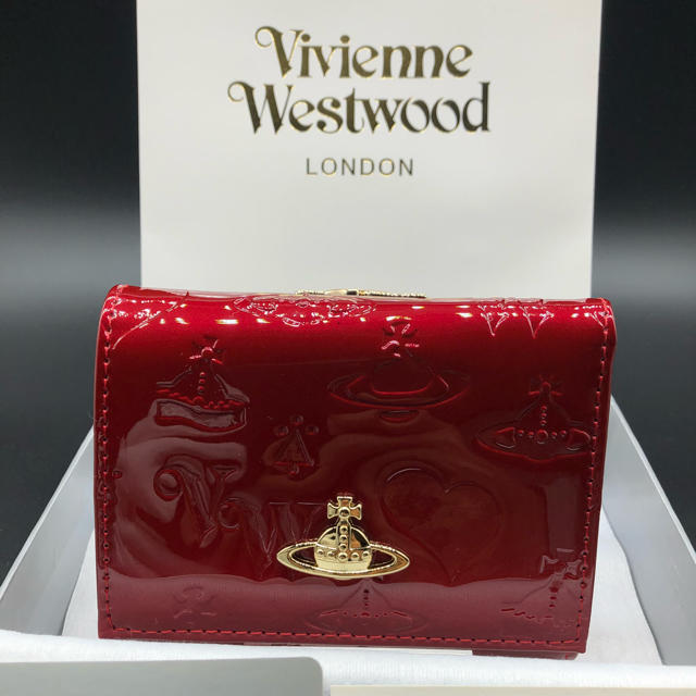 【新品・正規品】ヴィヴィアン ウエストウッド 折財布 110 赤 プレゼントヴィヴィアンウエストウッド