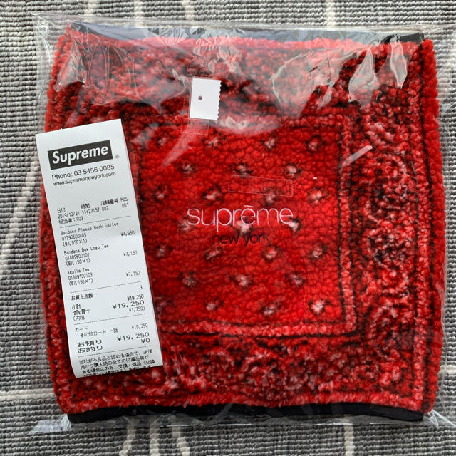 Supreme(シュプリーム)のシュプリーム　supreme bandana fleece ネックウォーマー メンズのファッション小物(ネックウォーマー)の商品写真