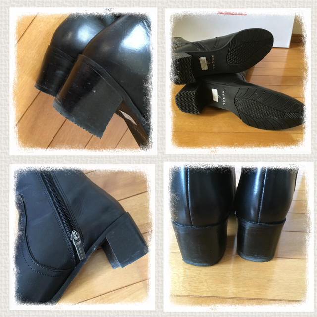 REGAL(リーガル)のリーガル ロングブーツ　レザー　黒　オデット  グレース ピンキー　ダイアナ レディースの靴/シューズ(ブーツ)の商品写真