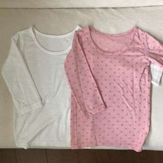 ユニクロ(UNIQLO)のUNIQLOヒートテック2枚★ベビー80(肌着/下着)