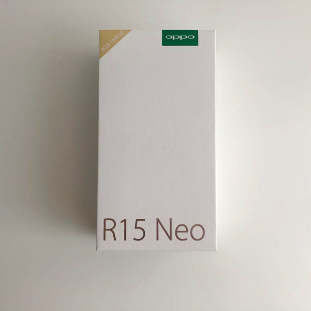 スマートフォン本体送料込み新品未使用OPPO R15 Neoダイヤモンドブルー(3GB/64GB)