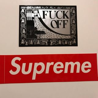 シュプリーム(Supreme)のシュプリームステッカー2枚(ノベルティグッズ)