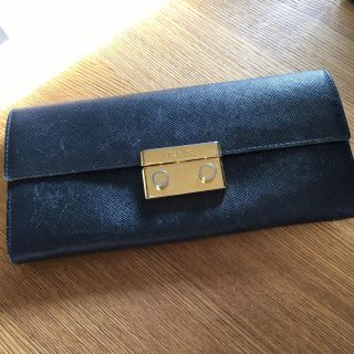 プラダ(PRADA)のプラダ　ネイビー　長財布(財布)