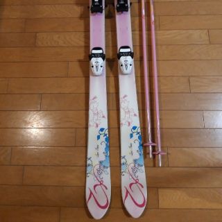 ケーツー(K2)の最終お値下げ　スキーセット　女の子用　スキー板　ストック　K2　134cm(板)