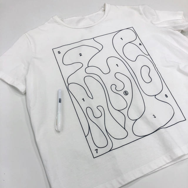 格安 MM6 - MM6 2019ss カラーリング ブック プリント Tシャツ Tシャツ(半袖/袖なし)