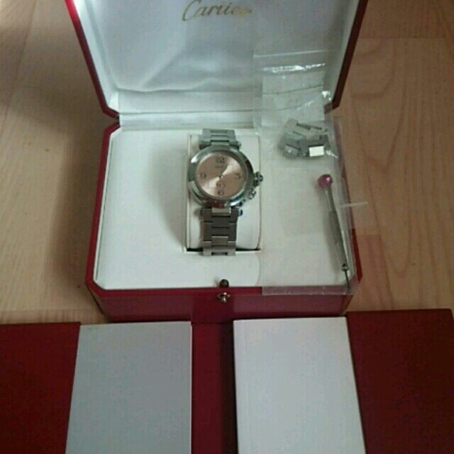 正規品 カルティエ時計 パシャ ピンク 腕時計