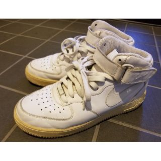 ナイキ(NIKE)のNIKE エアフォースワン ミッドカット ホワイト 26cm(スニーカー)