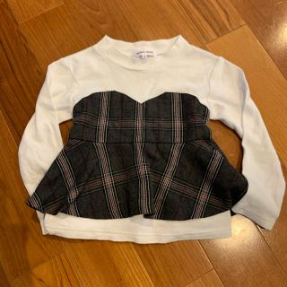 グローバルワーク(GLOBAL WORK)のまぁ1104様専用♡グローバルワーク♡ペプラム　チェック　トップス(Tシャツ/カットソー)