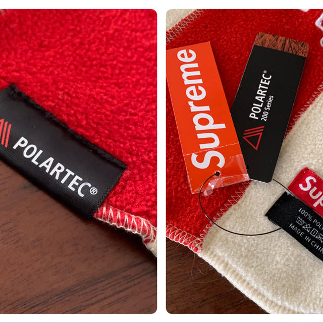 Supreme 18fw Polartec Scarf Natural マフラー