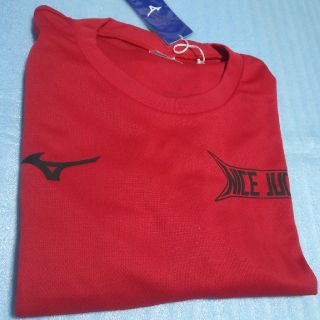 ミズノ(MIZUNO)のミズノ　Tシャツ　  XXL   半袖　ショートスリーブ　レッド(Tシャツ/カットソー(半袖/袖なし))