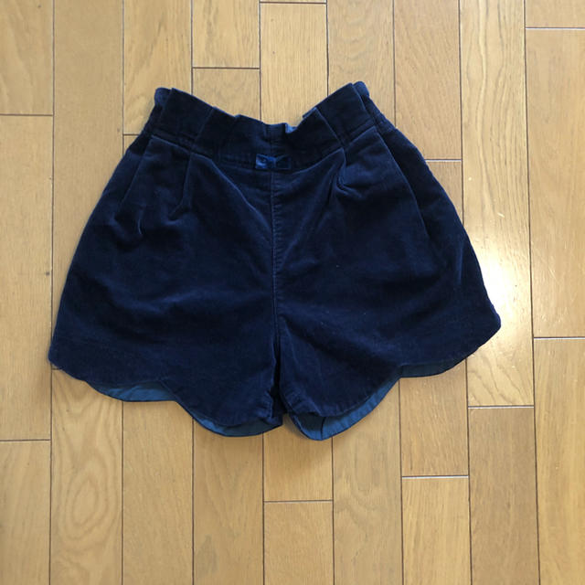 F.O.KIDS(エフオーキッズ)のapres les cours 紺色　コーデュロイ　キュロットスカート キッズ/ベビー/マタニティのキッズ服女の子用(90cm~)(スカート)の商品写真