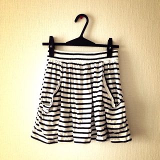 ザラ(ZARA)のZARA♡ボーダースカート(ミニスカート)