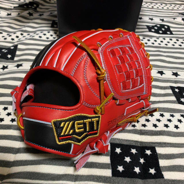 ZETTプロステータス軟式 内野手オーダーグラブ源田モデル