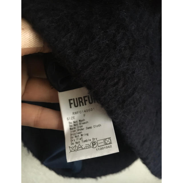 fur fur(ファーファー)のFURFUR BIGカラーシャギーロングコート　ファーファー レディースのジャケット/アウター(ロングコート)の商品写真