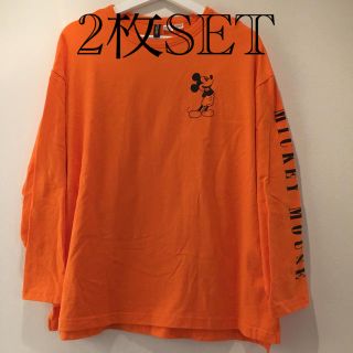 エイチアンドエム(H&M)のミッキー  Tシャツ L/165 メンズ レディース セット(Tシャツ/カットソー(七分/長袖))