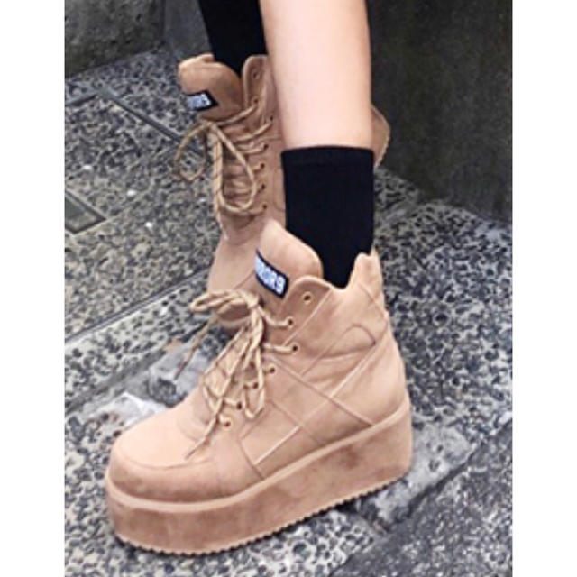 【MIRROR9】 Platform sneaker/BEIGE レディースの靴/シューズ(スニーカー)の商品写真