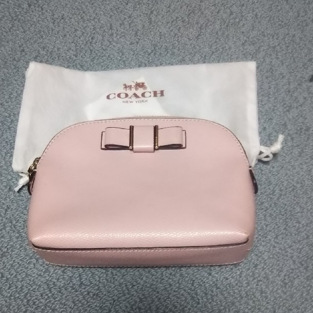 COACH(コーチ)のCOACH ポーチ リボン レディースのファッション小物(ポーチ)の商品写真