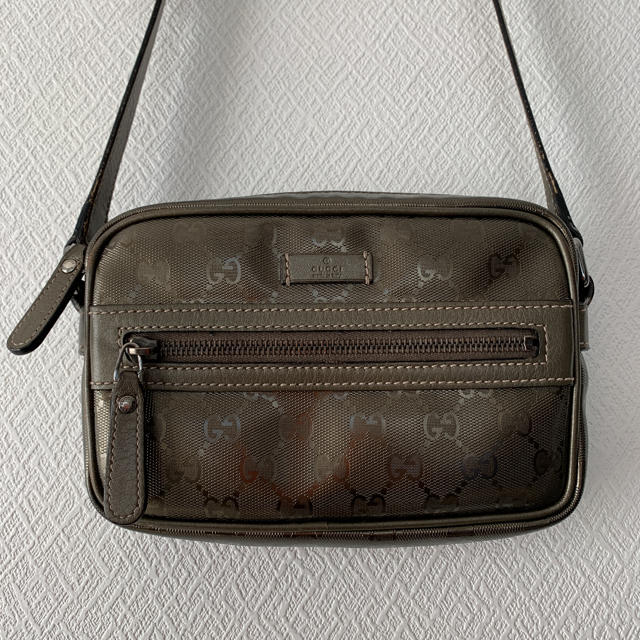 ブレゲ | Gucci - 正規品 GUCCI グッチ インプリメ ショルダーバッグ メタリック カーキの通販 by モカ's shop